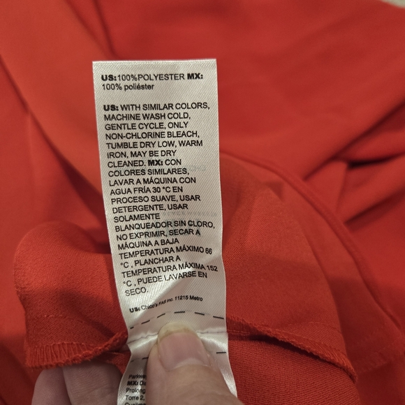 WHBM Kimono Sleeve Crepe Gown in Red Size 8 - Picture 7 of 7